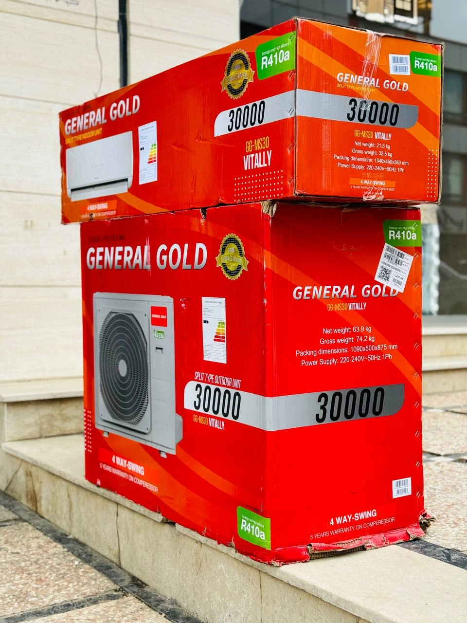 کولر گازی جنرال گلد ویتالی 30000 GG-MS30 VITALLY