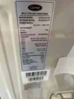 کولر گازی داکت اسپلیت کریر 36000 اینورتر 42QSM036VSP 38QSM036VSP