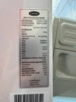 کولر گازی کریر 30000 عادی 42QCF030733G 38QCF030733G
