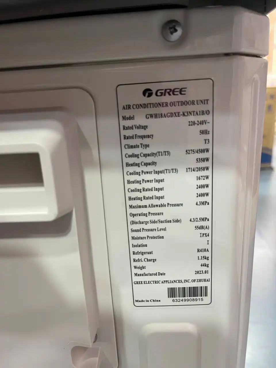 کولر گازی گری پلار 18000 GWH عادی GWH18ATDXE