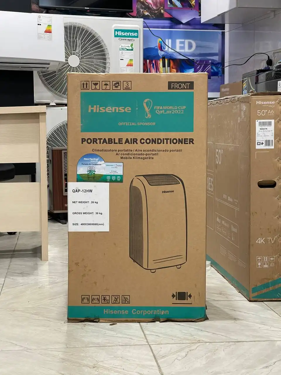 کولر گازی پرتابل هایسنس 12000 QAP-12HR