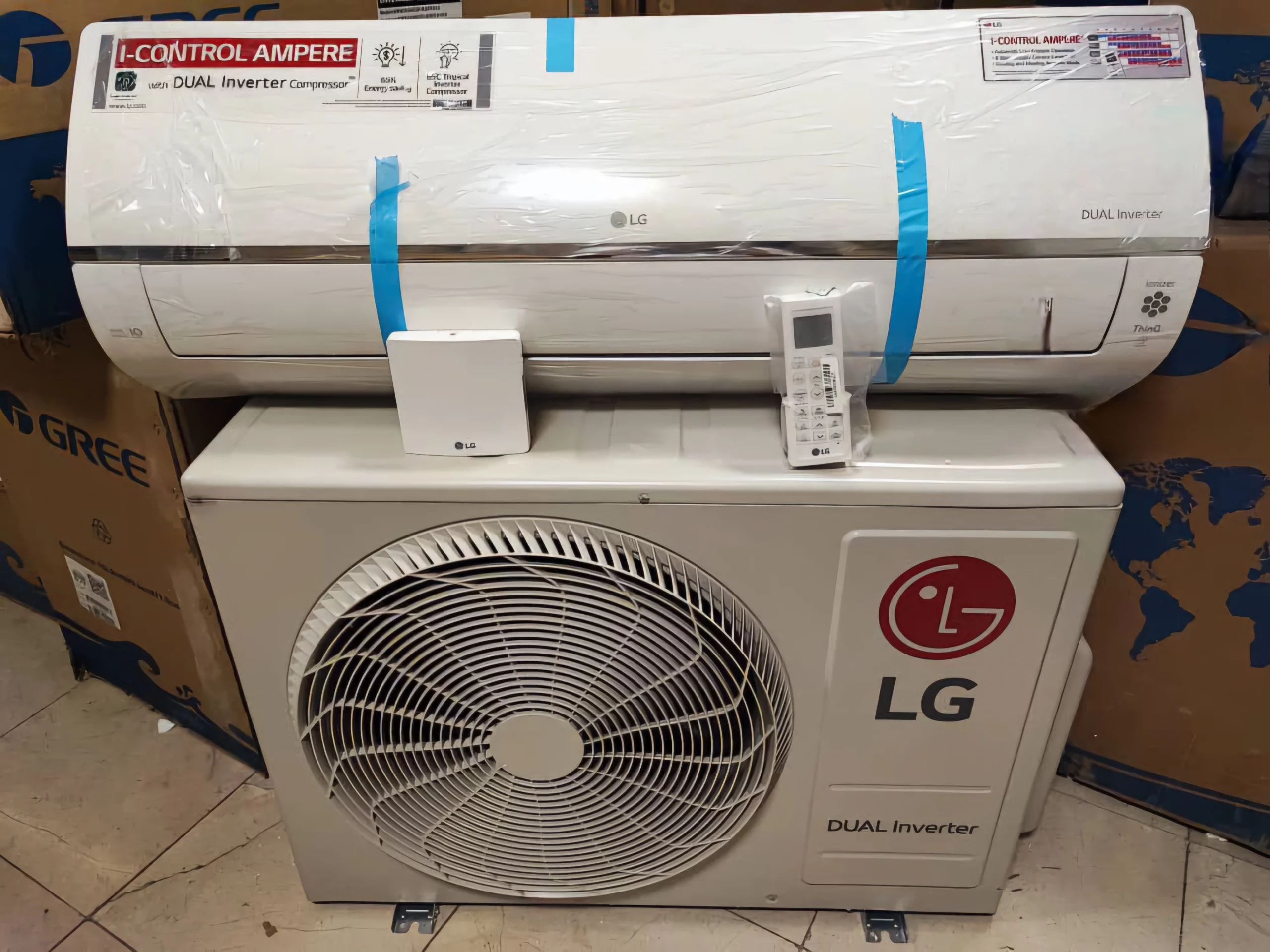 کولر گازی 26000 الجی دوال اینورتر AMP T4