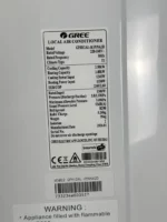 کولر گازی گری پرتابل 12000 عادی GPH12AL