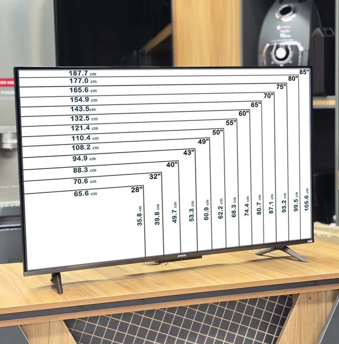 ابعاد تلویزیون های شیائومی