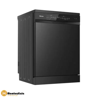 - ظرفشویی هایسنس 673 مشکی 16 نفره ماشین ظرفشویی هایسنس HS673C90BME