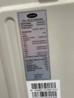 کولر گازی کریر 24000 اینورتر کنترول آمپر 42QHG024VS 38QHG024VS