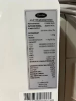 کولر گازی کریر 18000 اینورتر کنترل آمپر 42QHG018VSL 38QHG018VSL